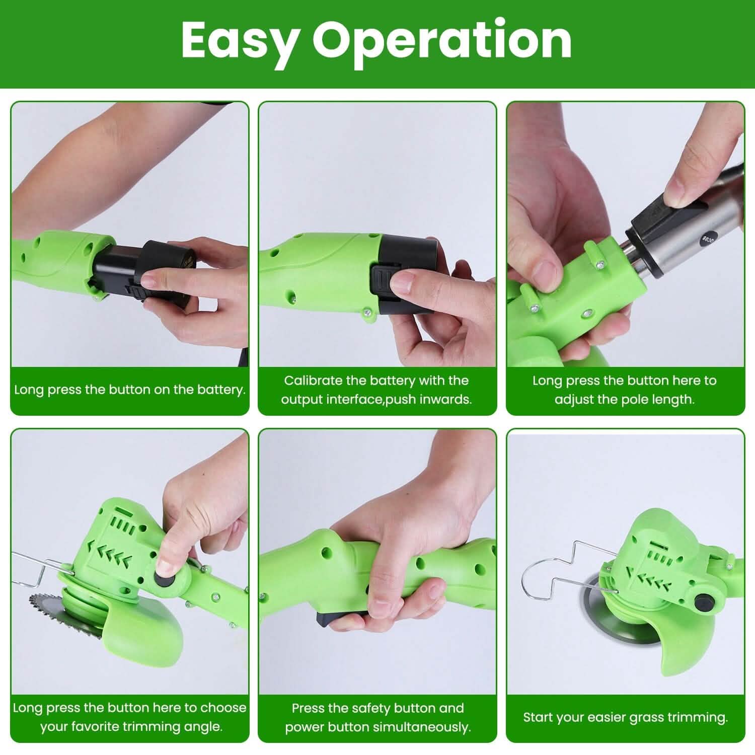 Cordless Rechargeable Grass Trimmer DailySale