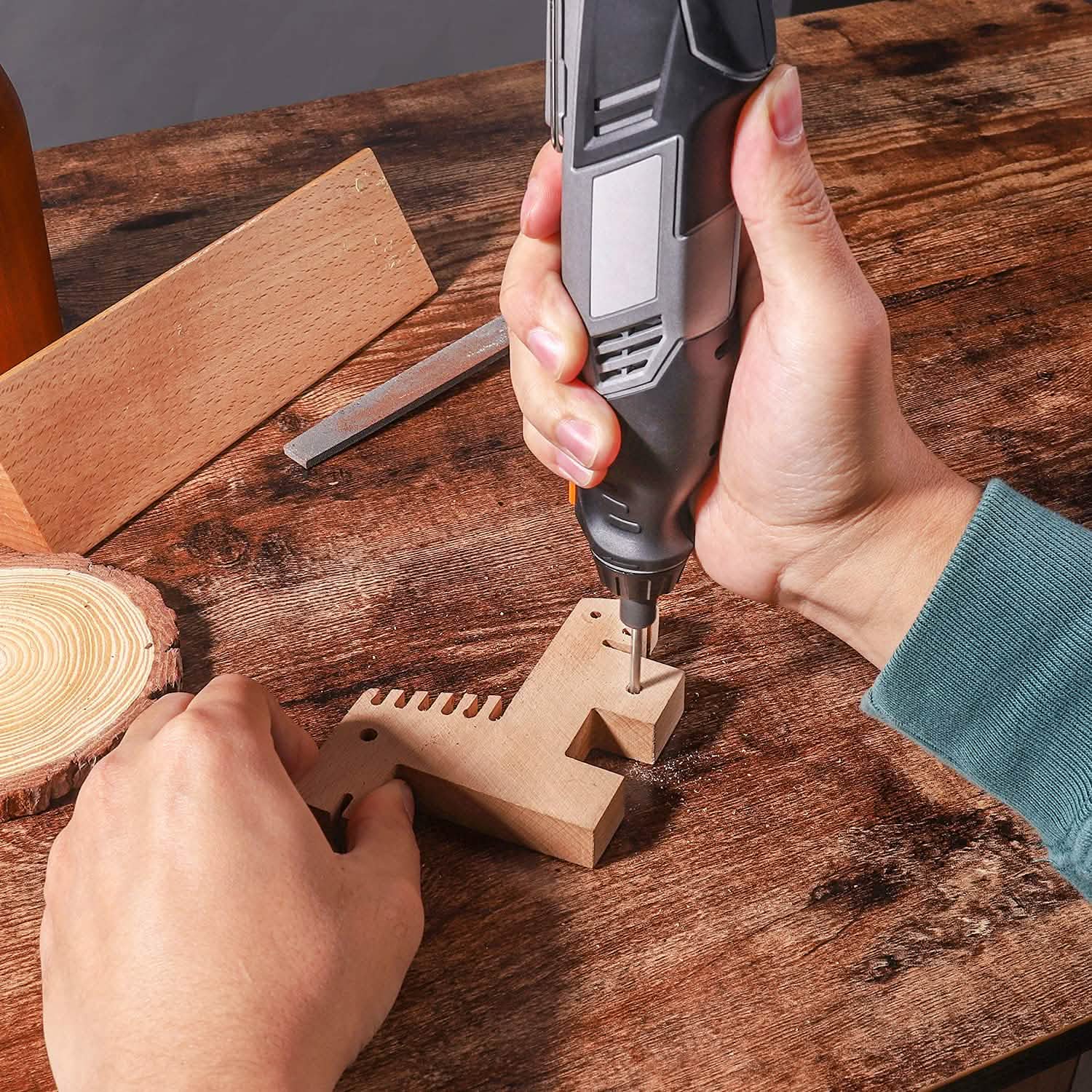 Cordless Rotary Tool 4V Power Portable Size with Versatile Accessories DailySale