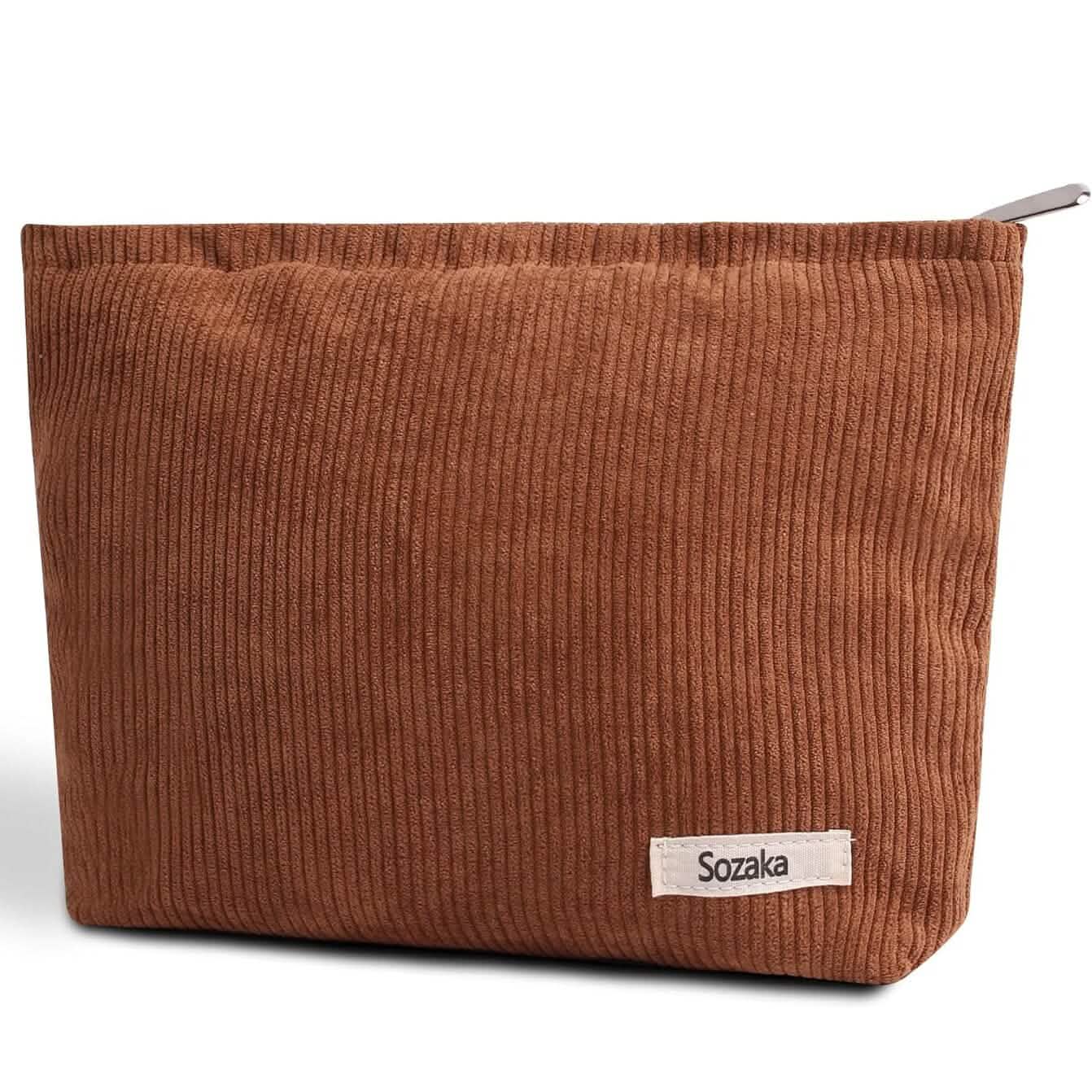 Corduroy Travel Makeup Bag, Large Capacity Travel Wash Bag DailySale