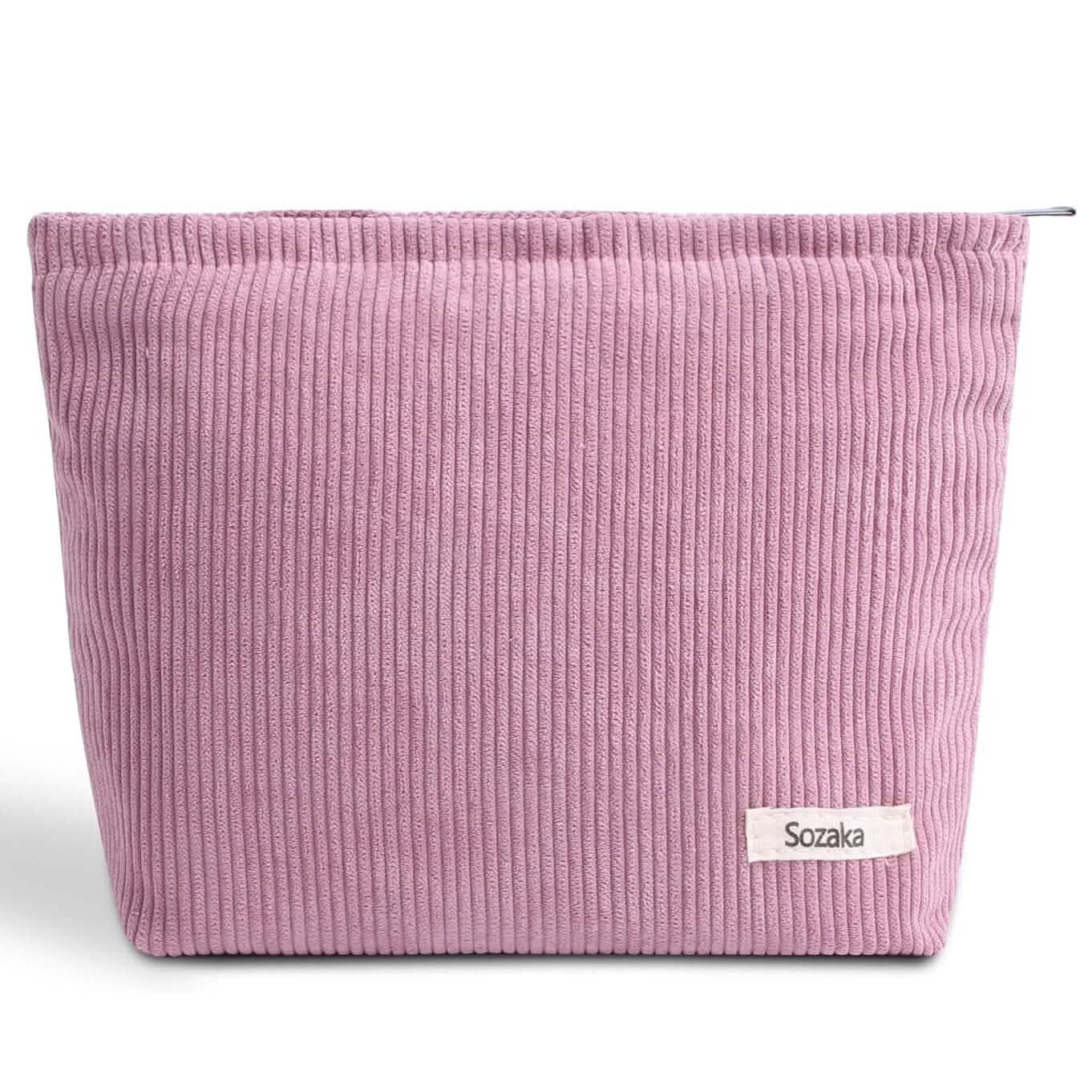 Corduroy Travel Makeup Bag, Large Capacity Travel Wash Bag DailySale