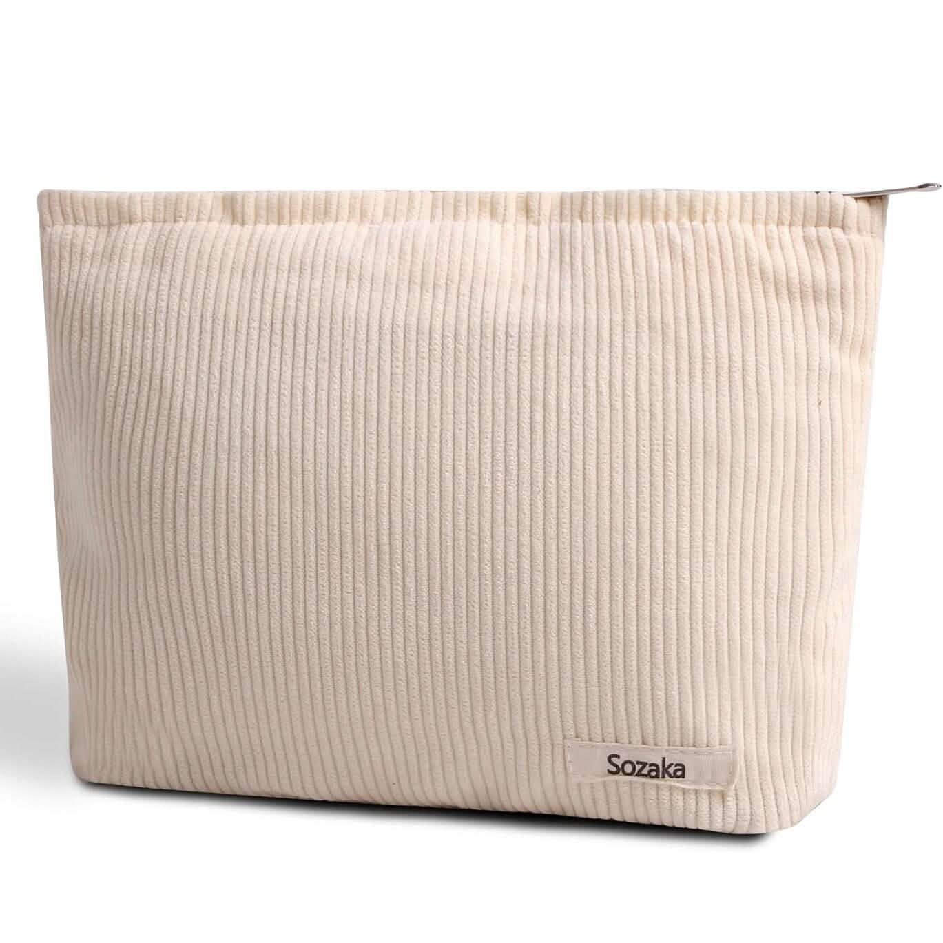 Corduroy Travel Makeup Bag, Large Capacity Travel Wash Bag DailySale