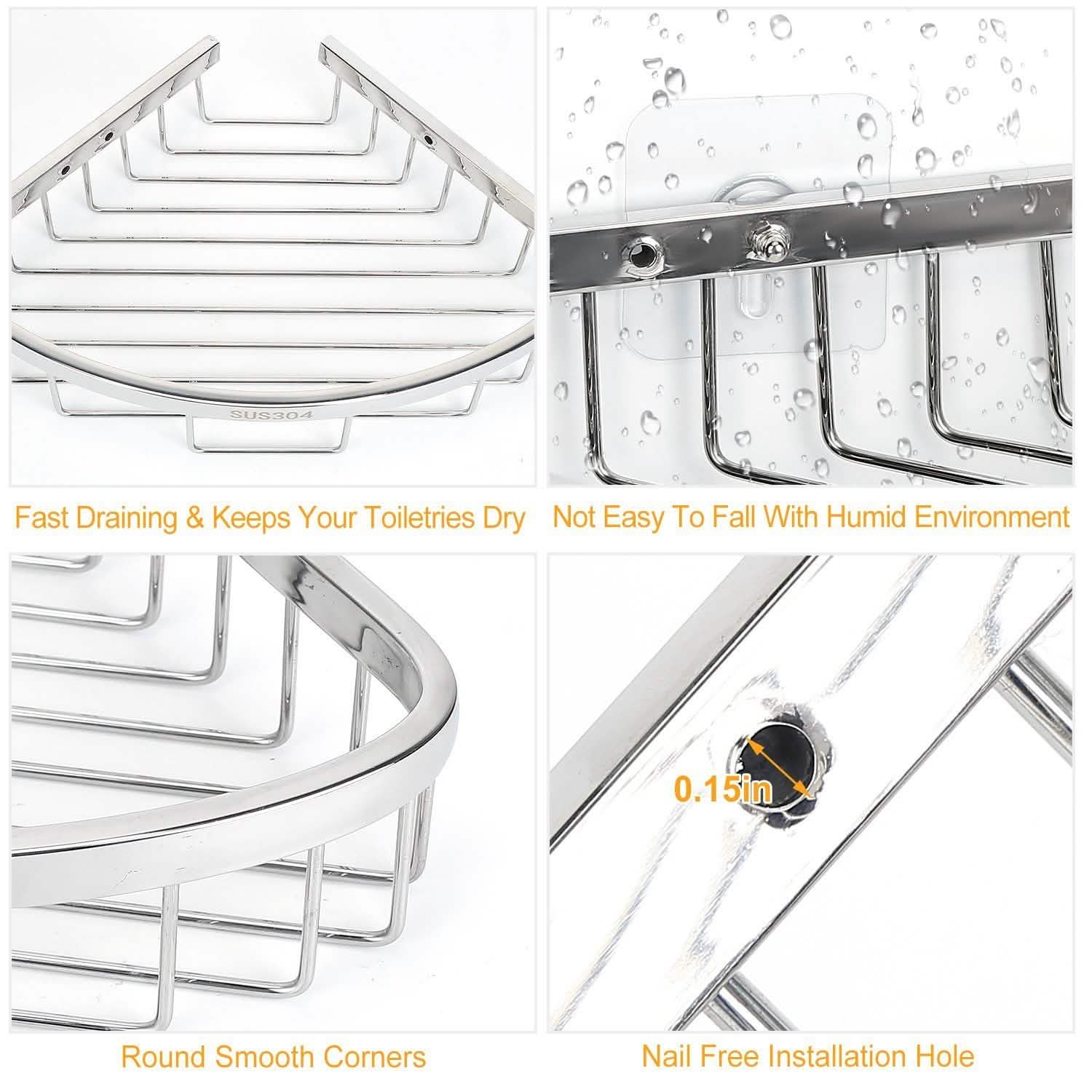 Corner Shower Caddy Shelf DailySale