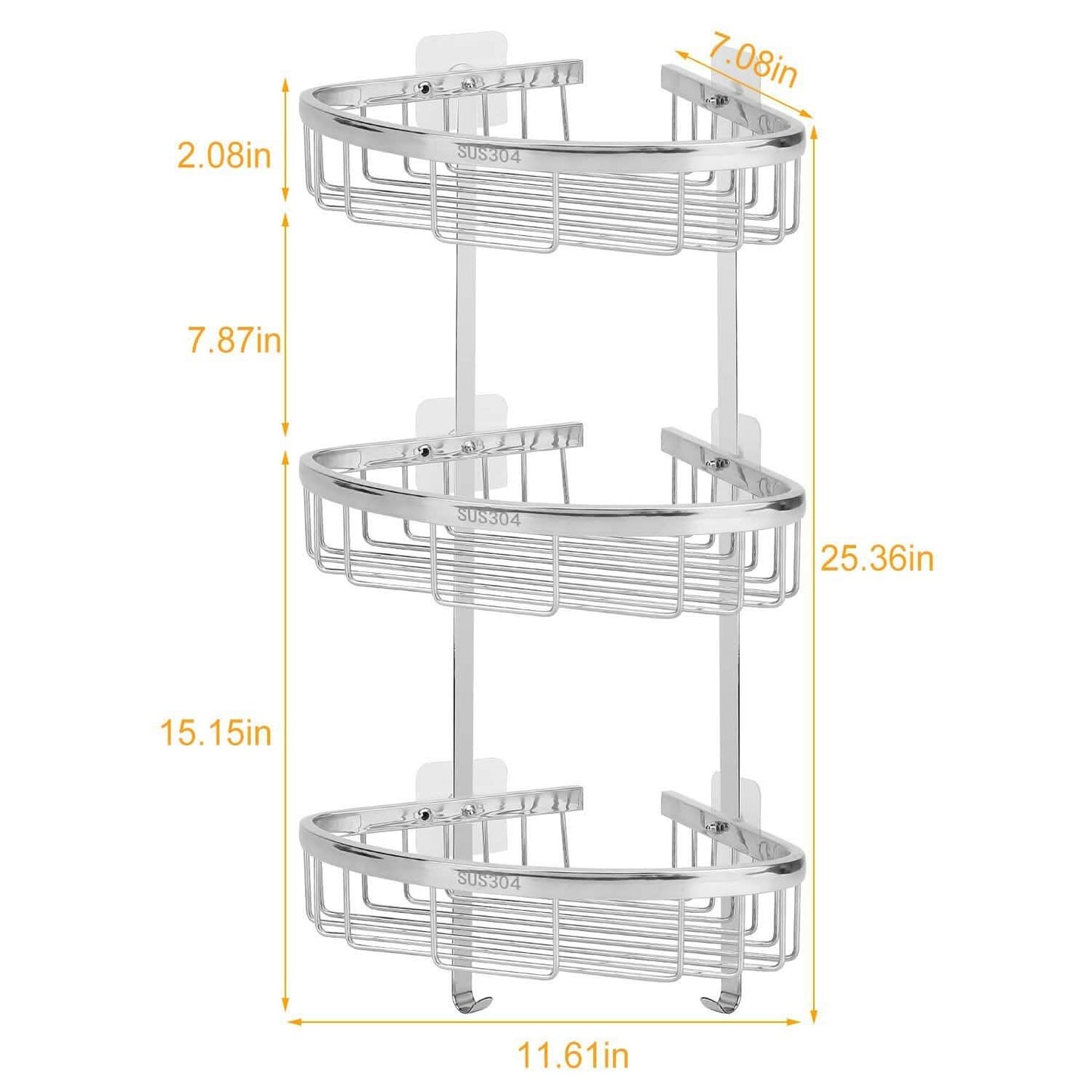 Corner Shower Caddy Shelf DailySale