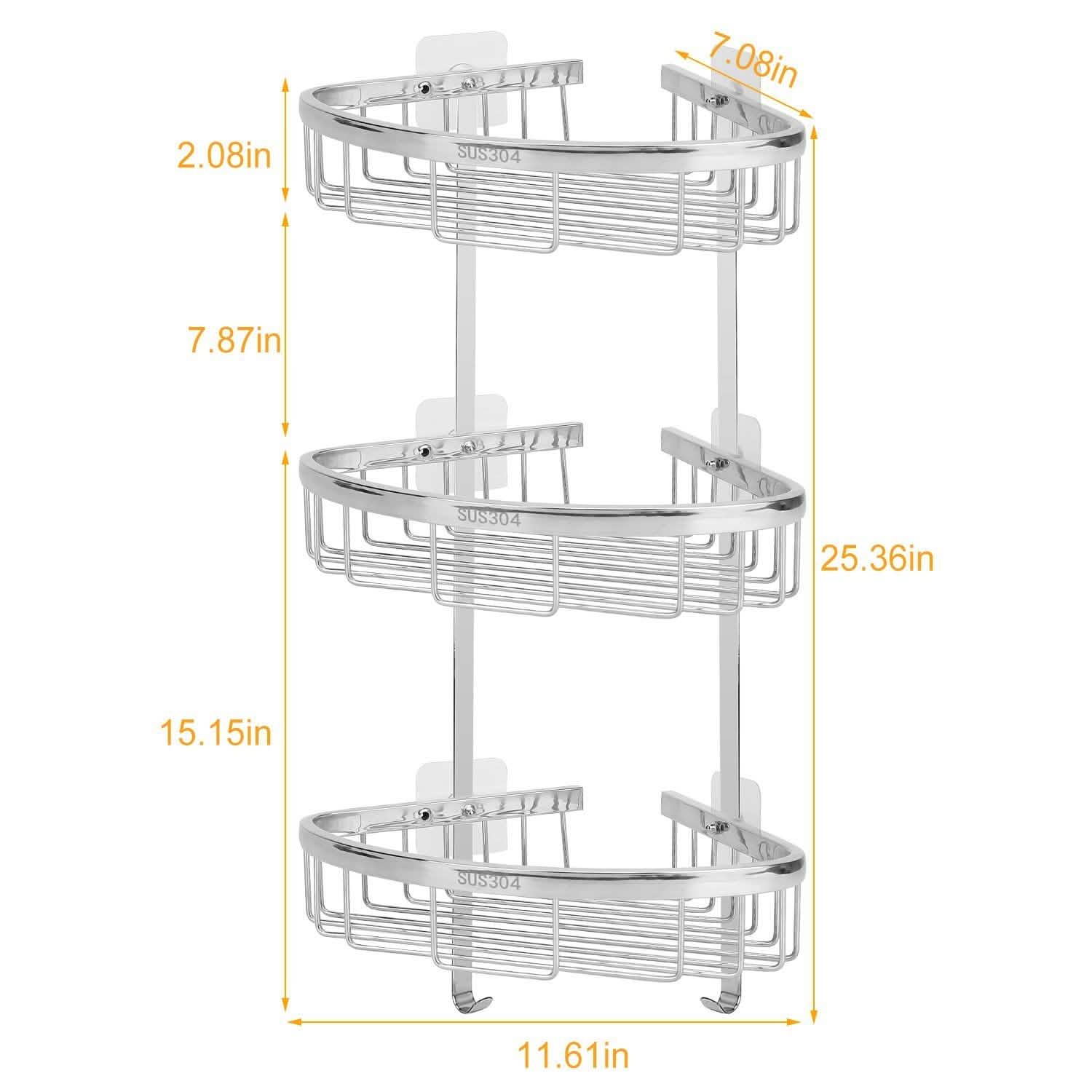 Corner Shower Caddy Shelf DailySale