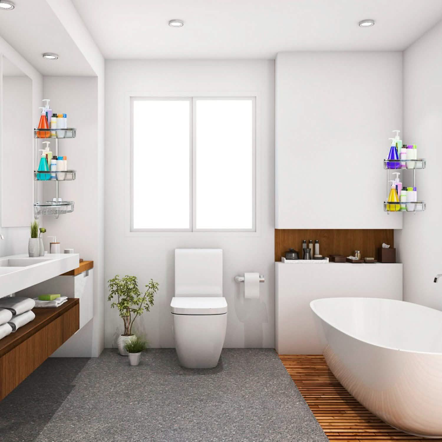 Corner Shower Caddy Shelf DailySale