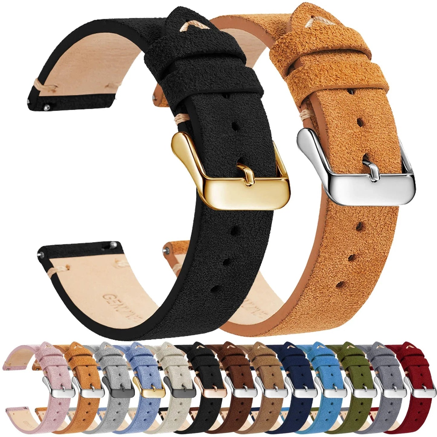 COROS Leather Smartwatch Band Quick Release Unisex Strap BandsCo Straps