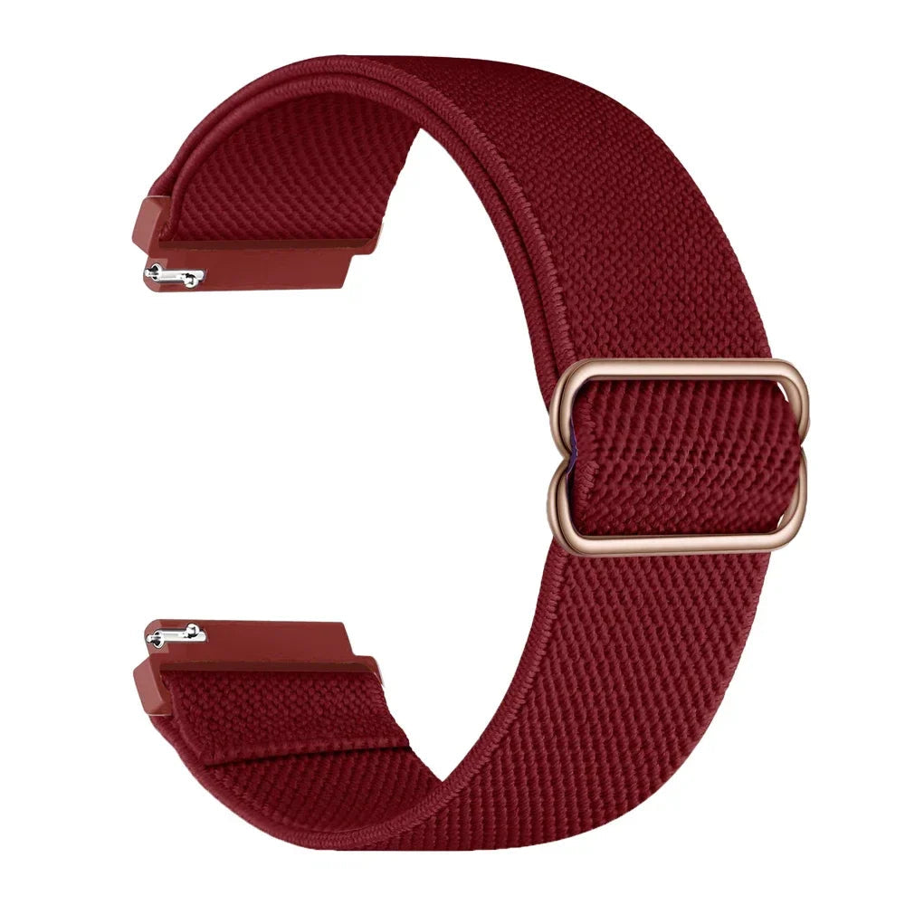 COROS Nylon Loop Watch Band - Elastic Strap Unisex with Metal Button Clasp BandsCo Straps