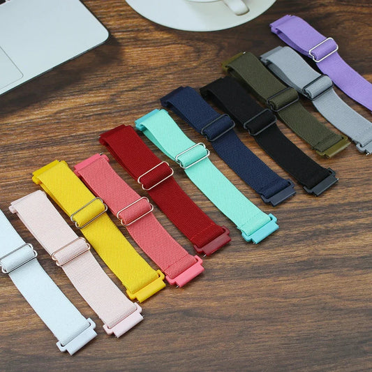 COROS Nylon Loop Watch Band - Elastic Strap Unisex with Metal Button Clasp BandsCo Straps