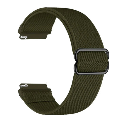 COROS Nylon Loop Watch Band - Elastic Strap Unisex with Metal Button Clasp BandsCo Straps