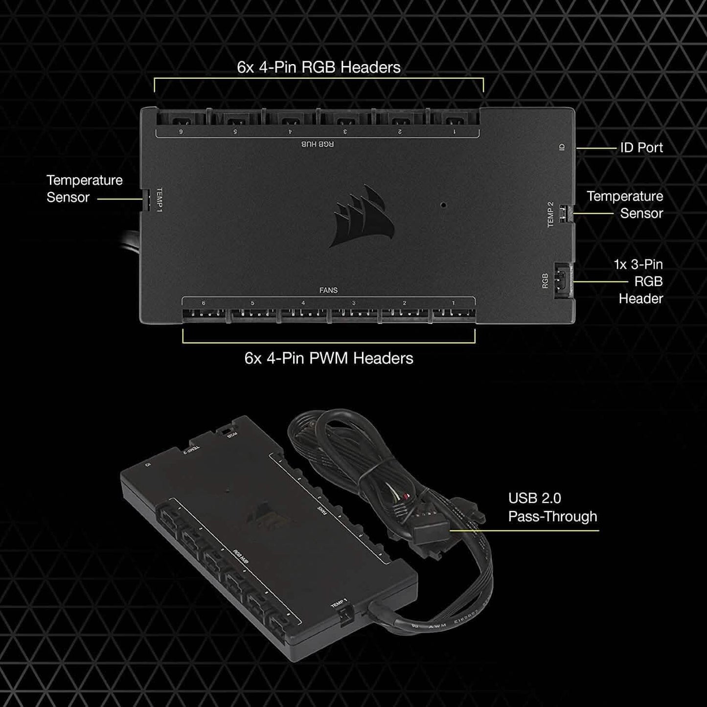 CORSAIR iCUE COMMANDER CORE XT, Digital Fan Speed and RGB Lighting Controller  (Refurbished) DailySale