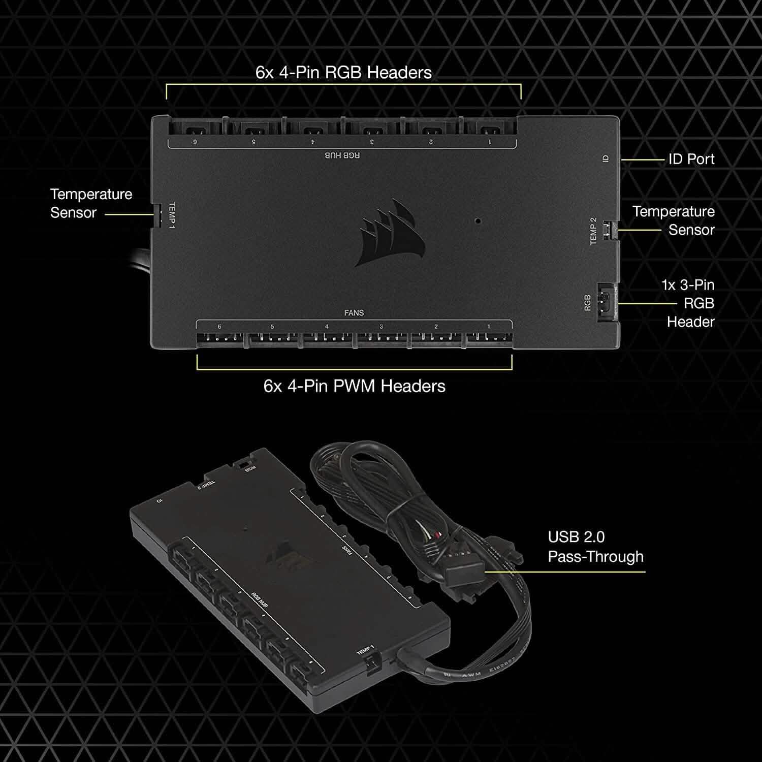 CORSAIR iCUE COMMANDER CORE XT, Digital Fan Speed and RGB Lighting Controller  (Refurbished) DailySale