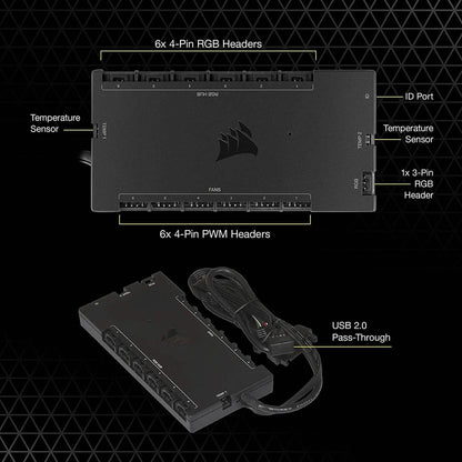 CORSAIR iCUE COMMANDER CORE XT, Digital Fan Speed and RGB Lighting Controller  (Refurbished) DailySale