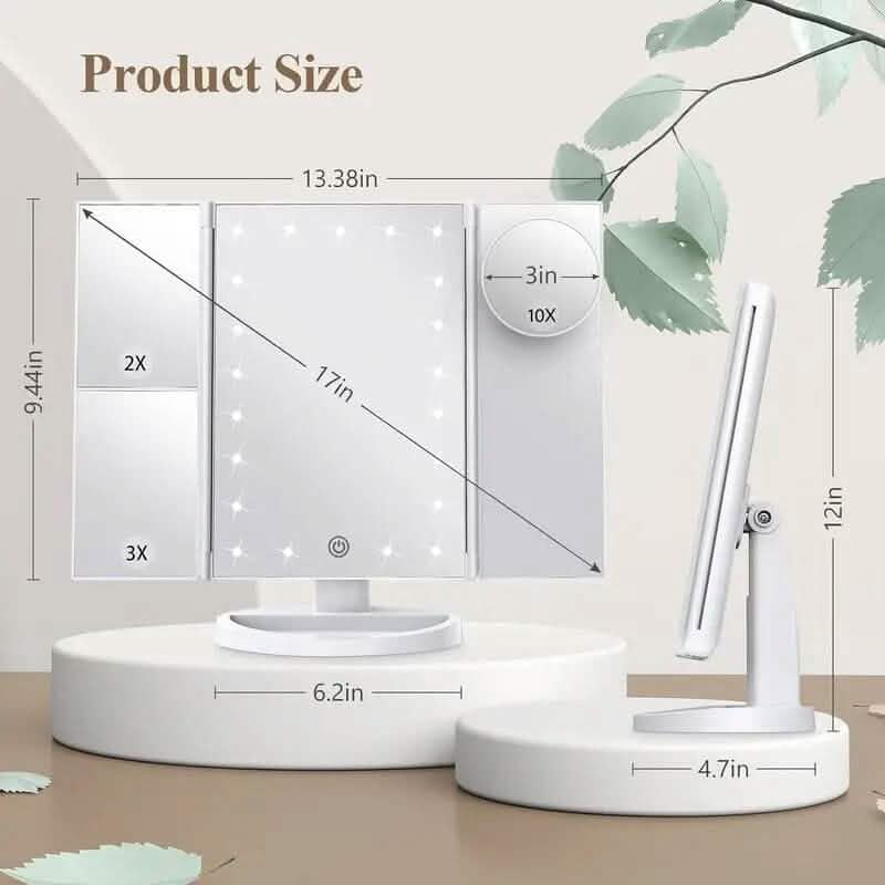 Cosmetic Mirror with Lights and 10X Magnification DailySale