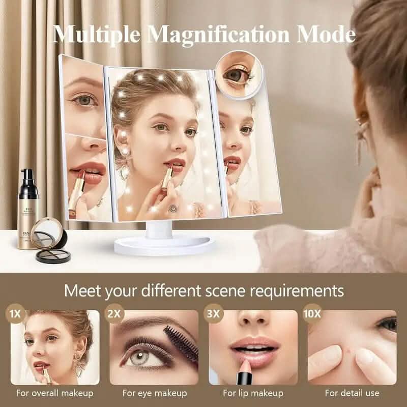 Cosmetic Mirror with Lights and 10X Magnification DailySale