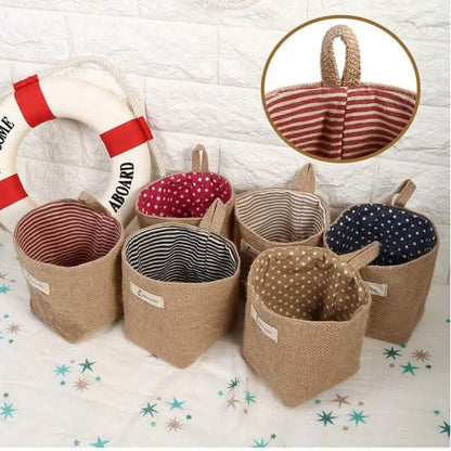 Cotton Linen Hanging Bag Home Gadget Storage Organizer DailySale