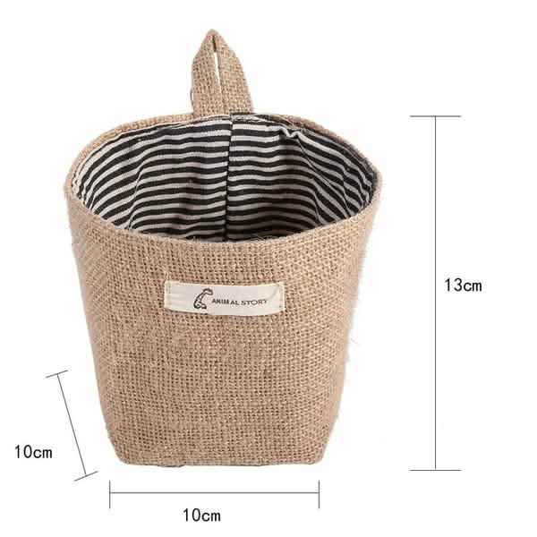 Cotton Linen Hanging Bag Home Gadget Storage Organizer DailySale