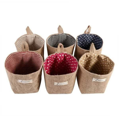 Cotton Linen Hanging Bag Home Gadget Storage Organizer DailySale