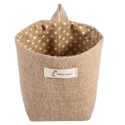 Cotton Linen Hanging Bag Home Gadget Storage Organizer DailySale