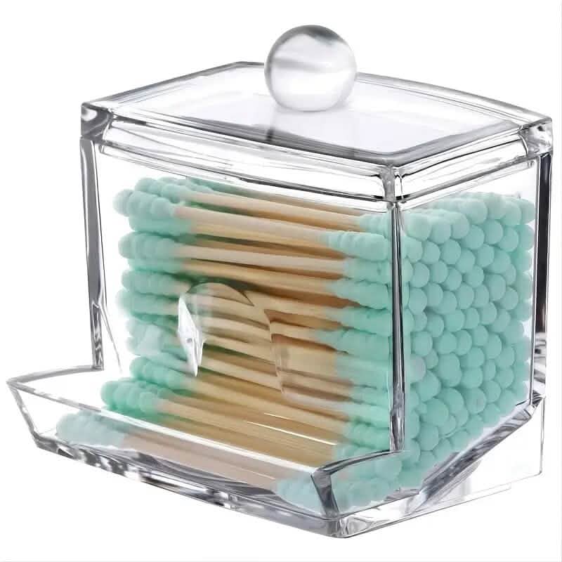 Cotton Swab Holder Cotton Ball Dispenser Organizer Clear  Storage Containers DailySale