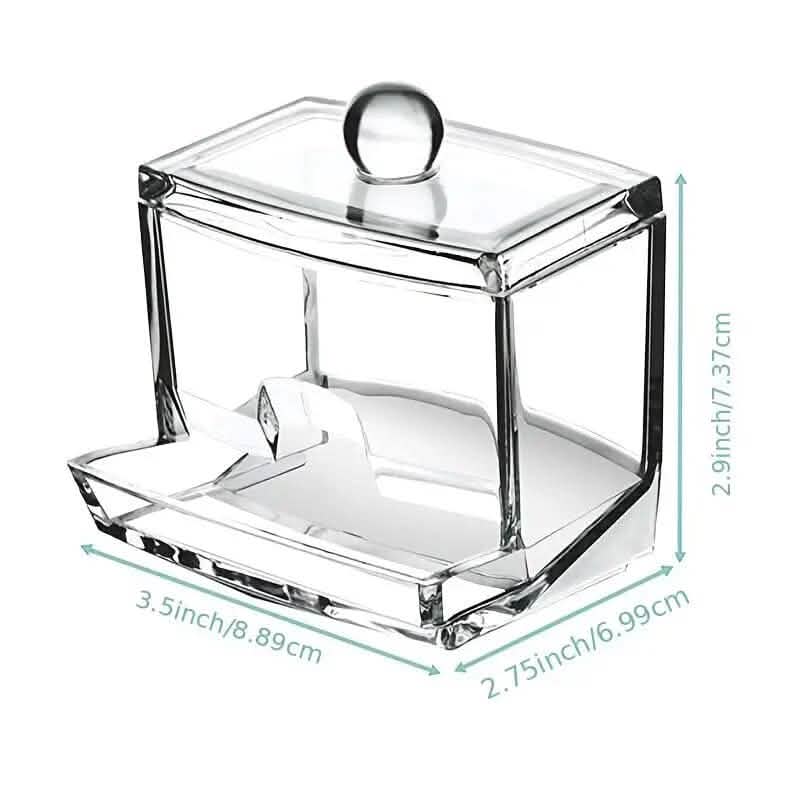 Cotton Swab Holder Cotton Ball Dispenser Organizer Clear  Storage Containers DailySale