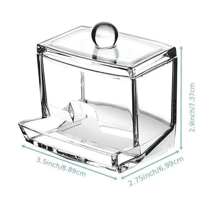 Cotton Swab Holder Cotton Ball Dispenser Organizer Clear  Storage Containers DailySale