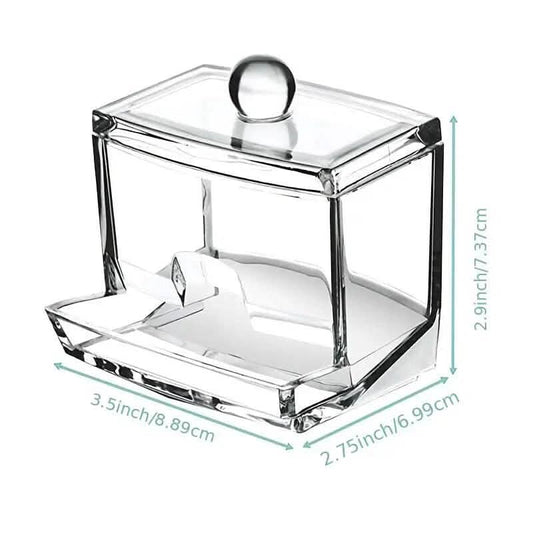 Cotton Swab Holder Cotton Ball Dispenser Organizer Clear  Storage Containers DailySale