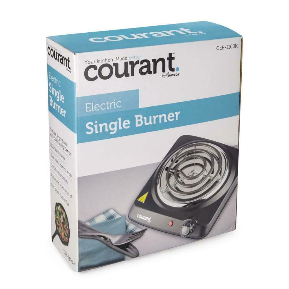 Courant 1000 Watts Electric Single Burner, Black DailySale