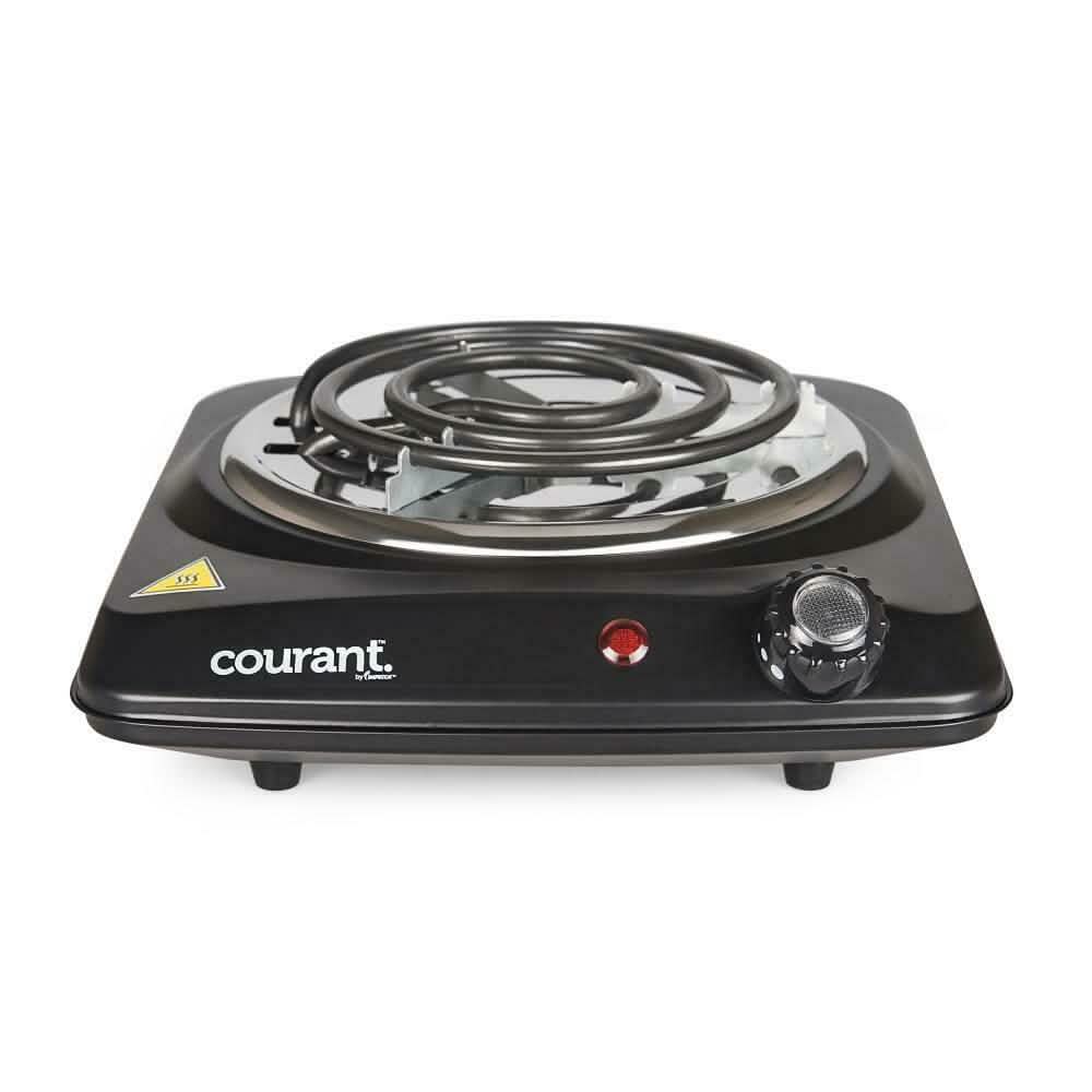 Courant 1000 Watts Electric Single Burner, Black DailySale
