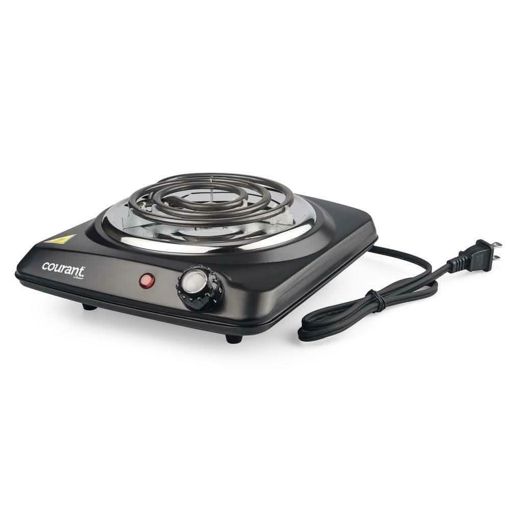 Courant 1000 Watts Electric Single Burner, Black DailySale