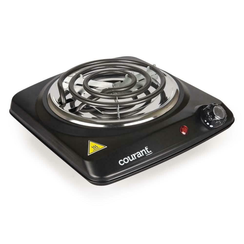 Courant 1000 Watts Electric Single Burner, Black DailySale