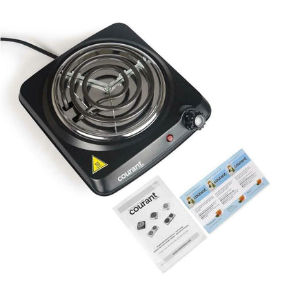 Courant 1000 Watts Electric Single Burner, Black DailySale