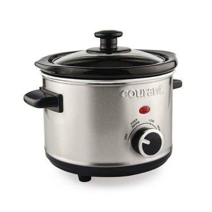 Courant 1.5 Quart Slow Cooker, Stainless Steel DailySale