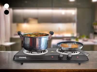 Courant 1700 Watts Electric Double Burner DailySale