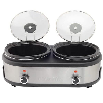 Courant 2.5 QT Double Slow Cooker - Stainless Steel DailySale