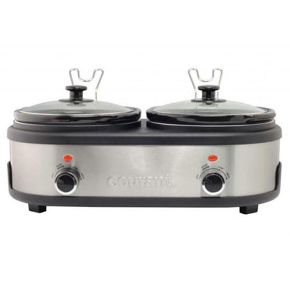 Courant 2.5 QT Double Slow Cooker - Stainless Steel DailySale