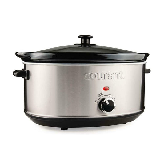 Courant 7.0 Quart Oval Stainless Steel Slow Cooker DailySale