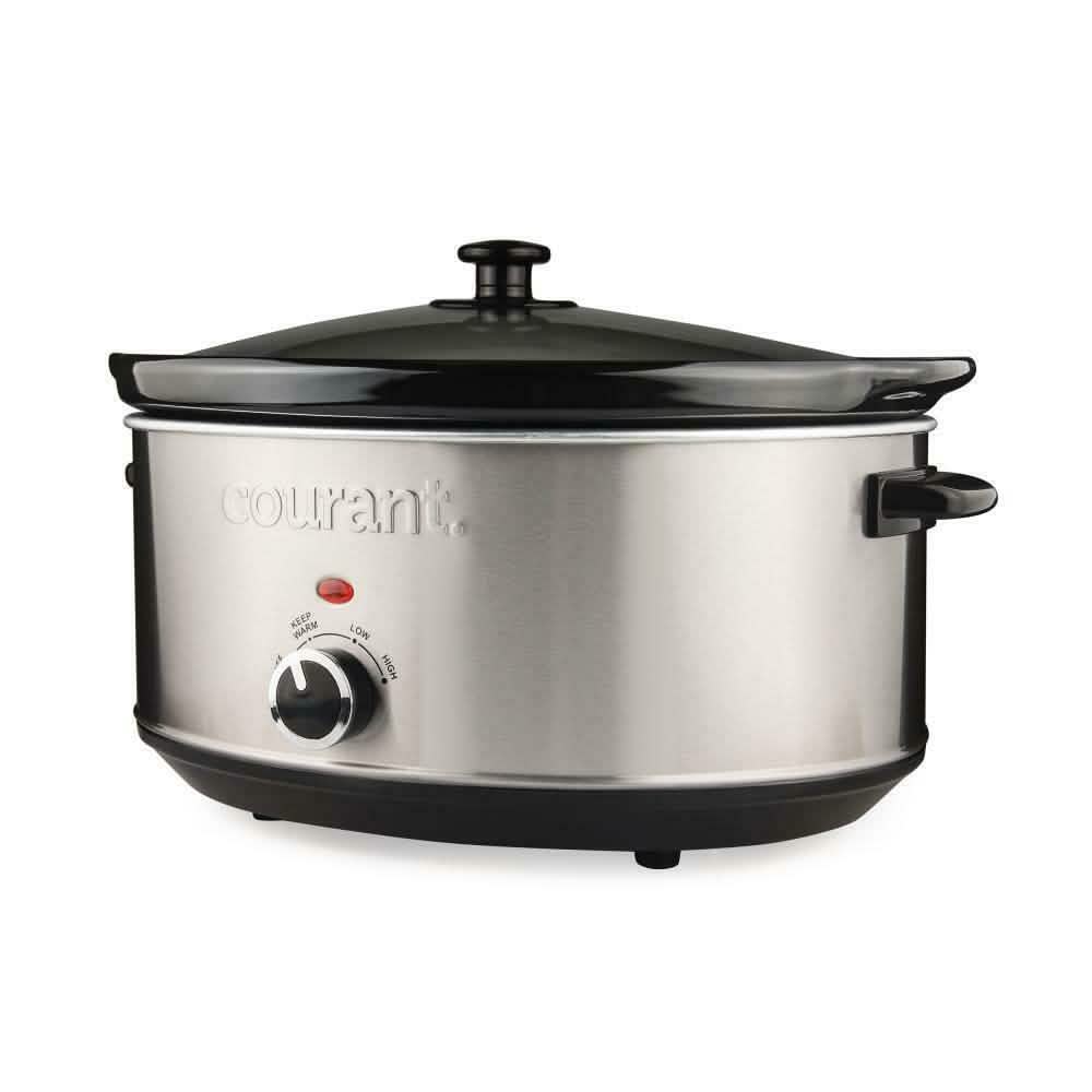 Courant 7.0 Quart Oval Stainless Steel Slow Cooker DailySale