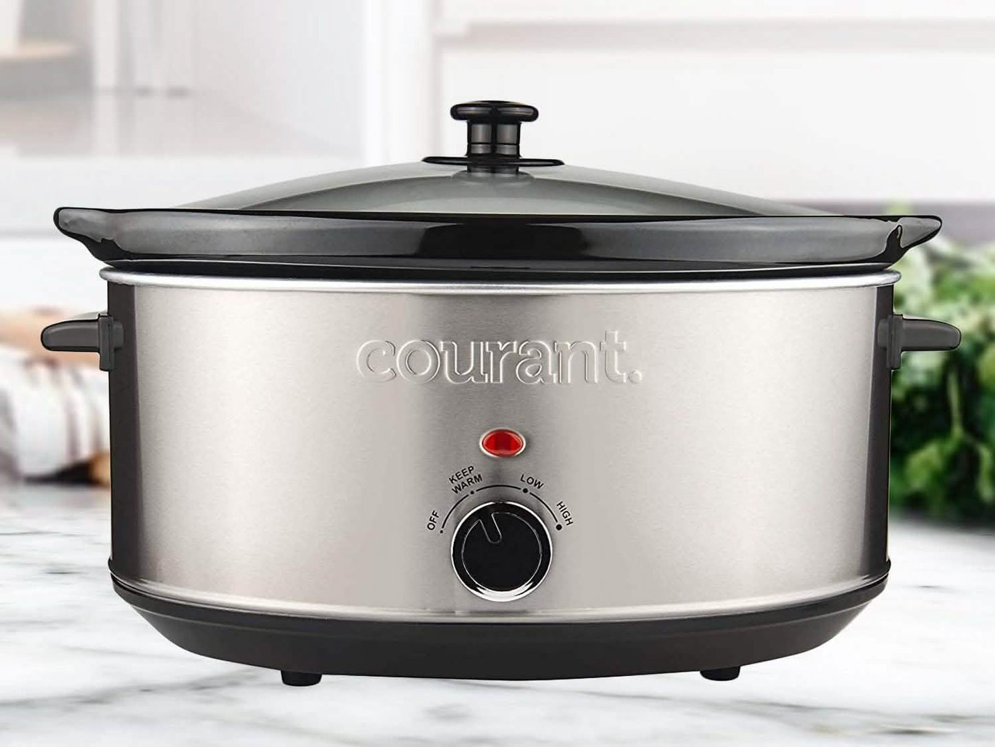 Courant 7.0 Quart Stainless Steel Oval Slow Cooker DailySale