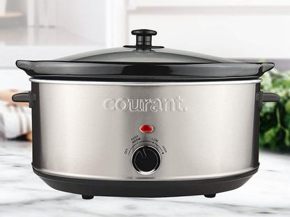 Courant 7.0 Quart Stainless Steel Oval Slow Cooker DailySale