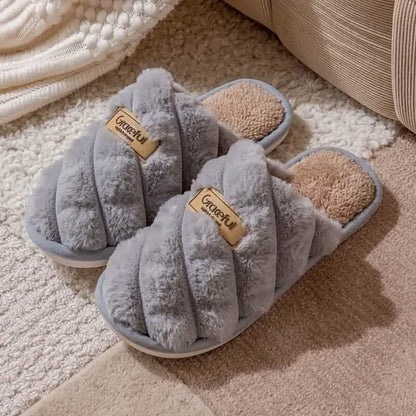 Cozy Plaid Colorblock Slippers for Men and Women DailySale