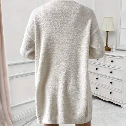 Cozy Women's Fleece Long Sleeve Cardigan Lounge Set, V Neck Tank Top and Shorts DailySale