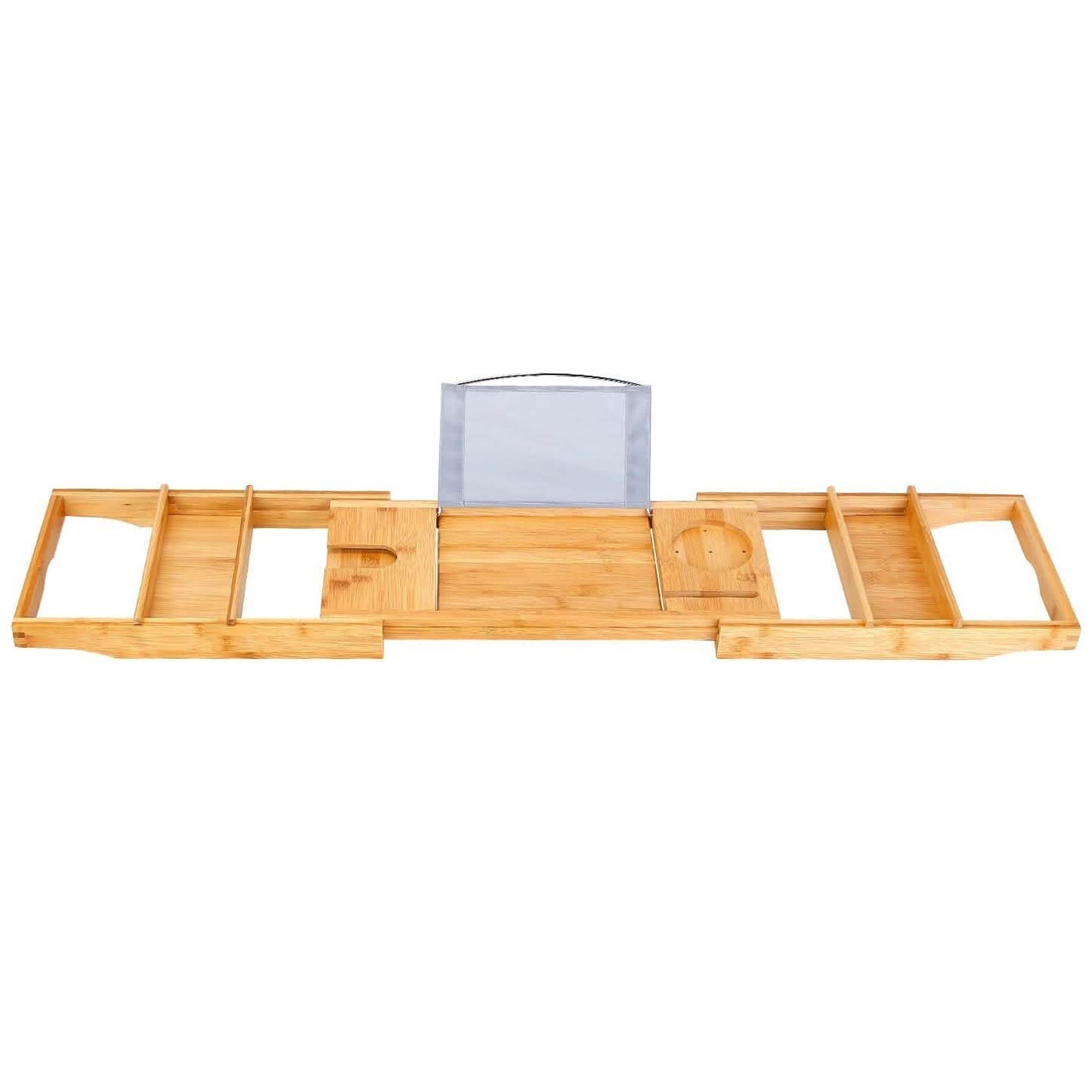 Crafted Bamboo Bath Tray Table Extendable Reading Rack DailySale