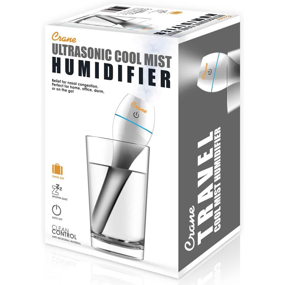 Crane USA INC EE-5950 Travel Ultrasonic Cool Mist Humidifier DailySale