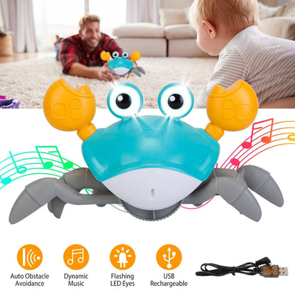 Crawling Crab Baby Toy with Music and LED Light DailySale