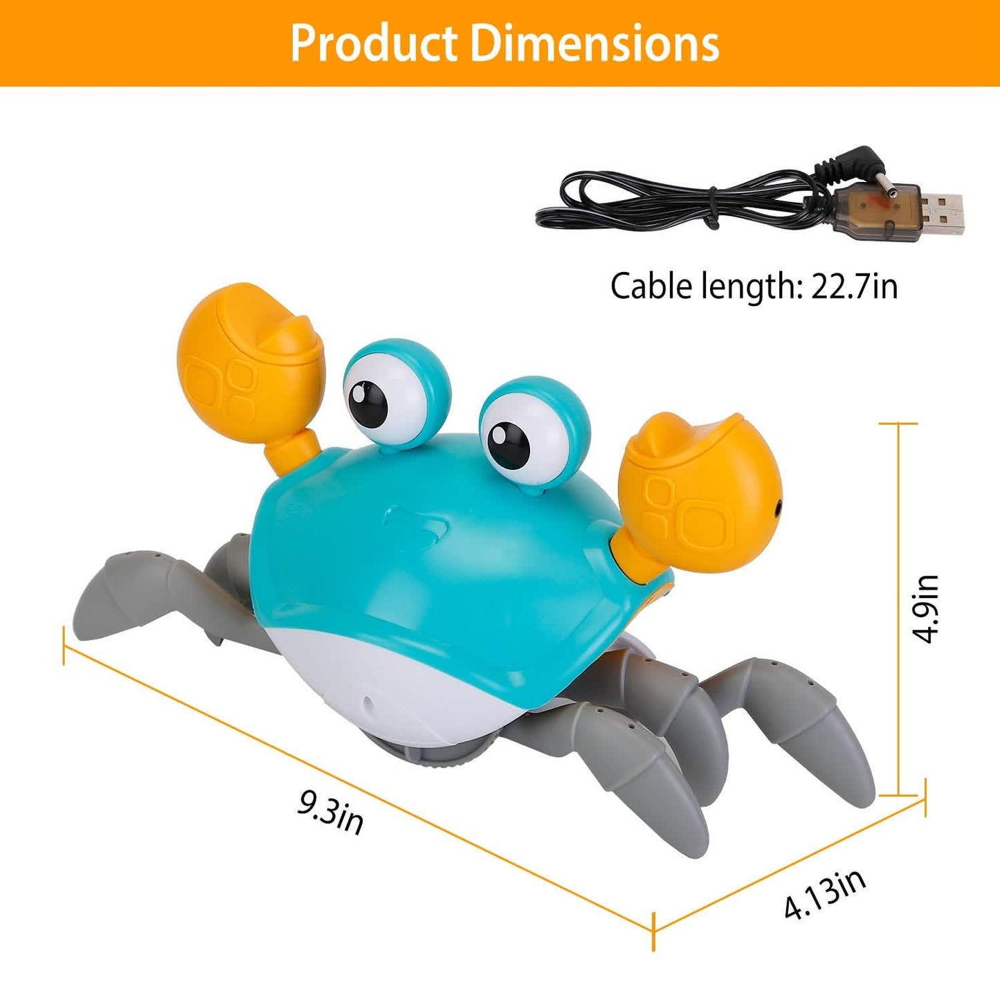 Crawling Crab Baby Toy with Music and LED Light DailySale