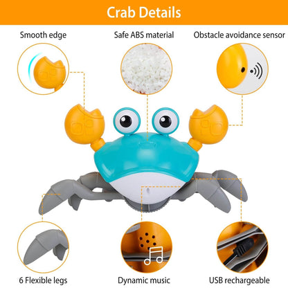 Crawling Crab Baby Toy with Music and LED Light DailySale