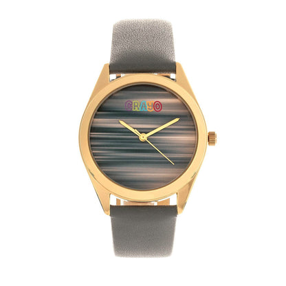 Crayo Graffiti Multicolor Dial Powder Leather Watch DailySale