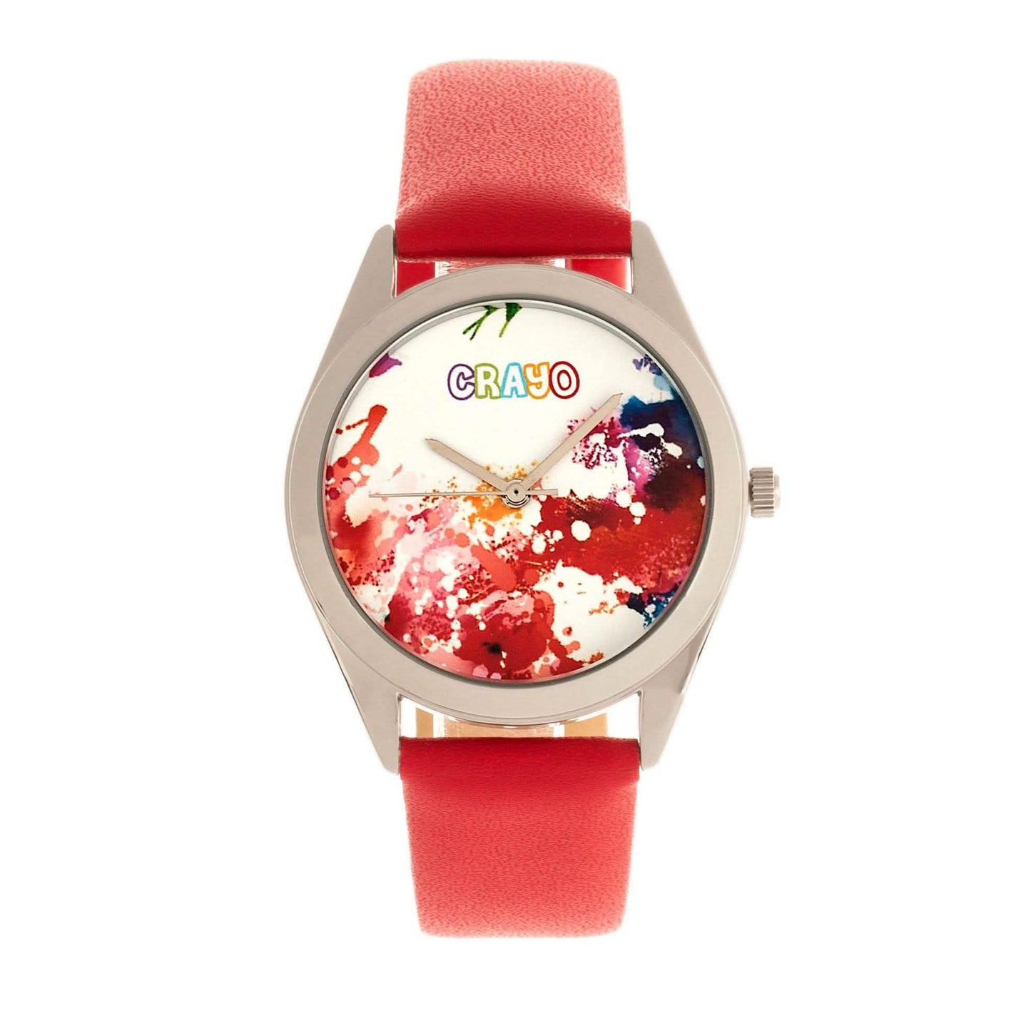 Crayo Graffiti Multicolor Dial Powder Leather Watch DailySale