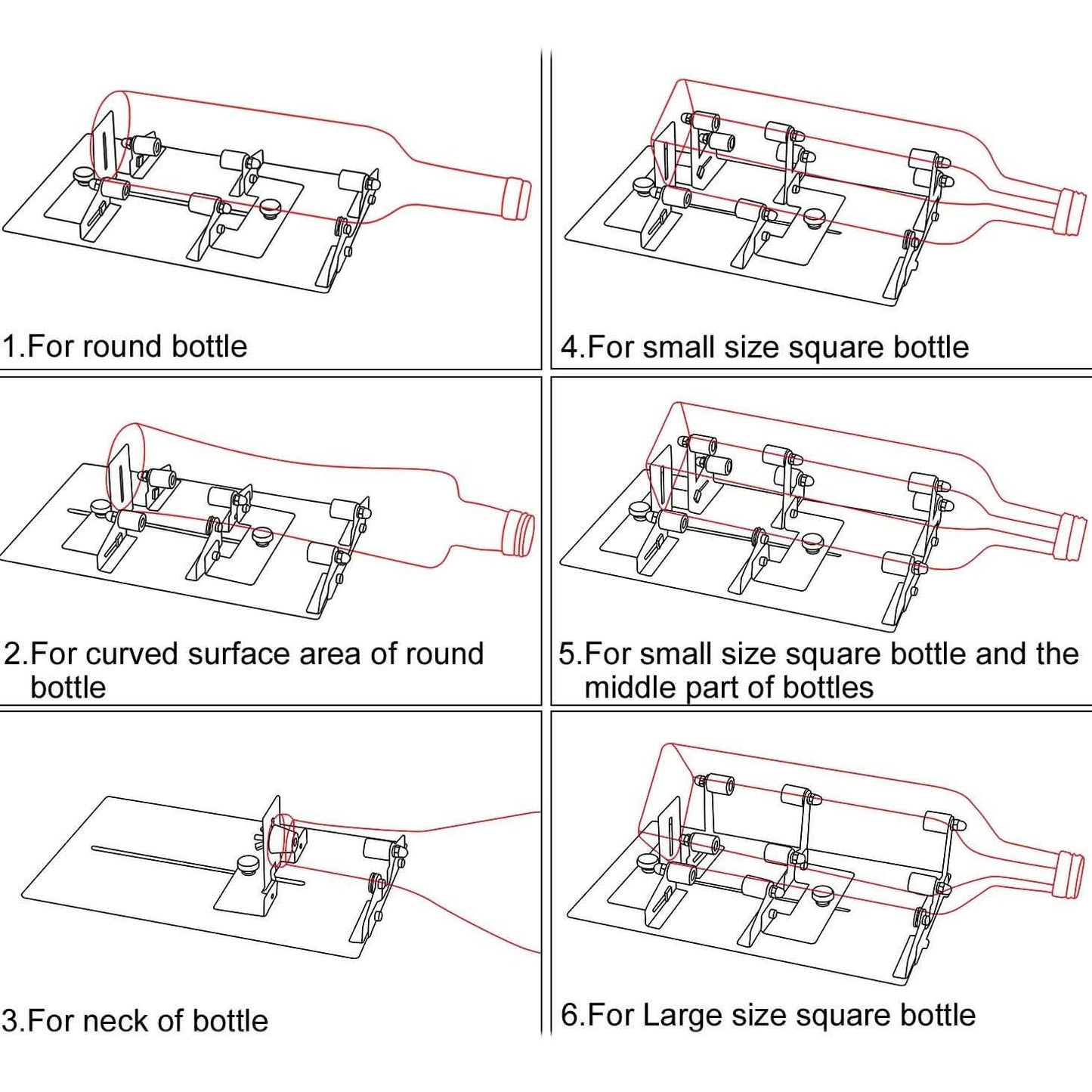 Creative Glass Bottle Cutter Machine for Beer Wine Jar DIY DailySale