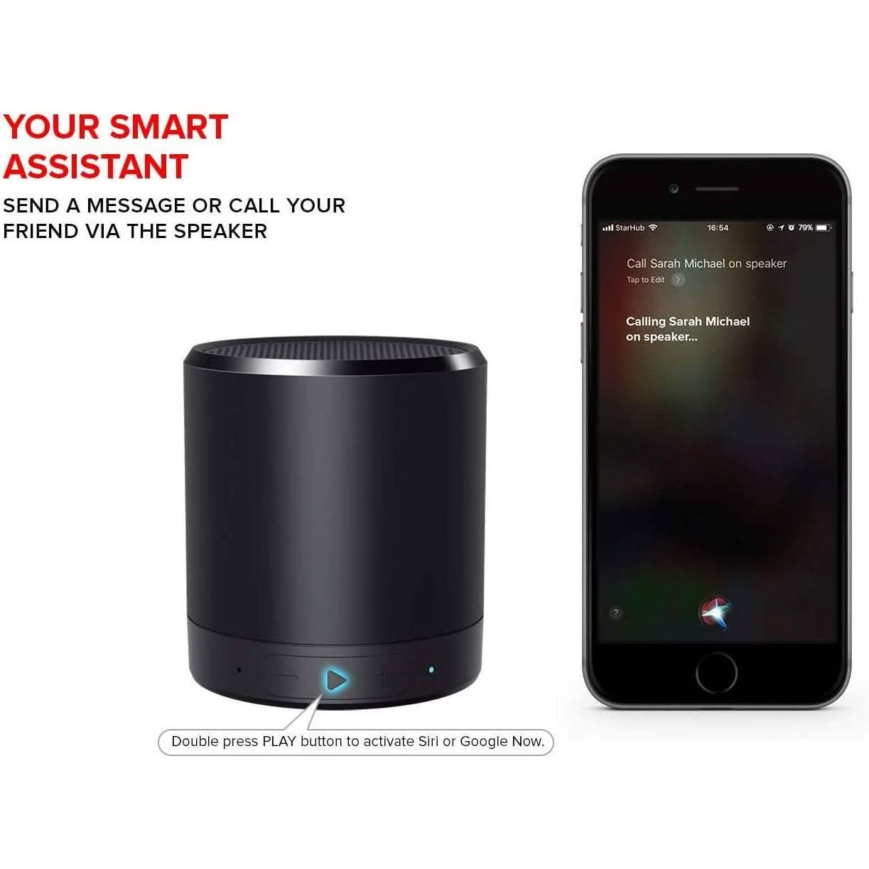 Creative Metallix Portable Mini Speaker - Black (Refurbished) DailySale